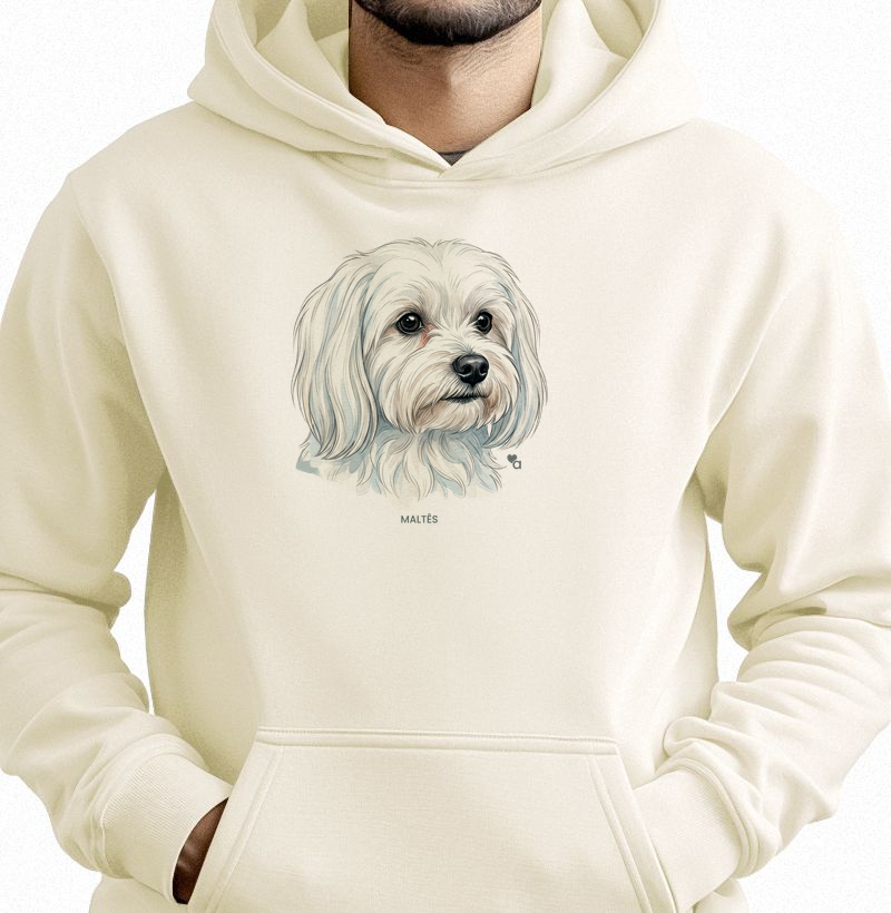 Cães - Maltês - Moletom Hoodie