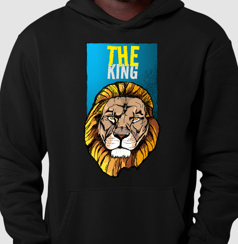 Hoodie Moletom Leão Rei