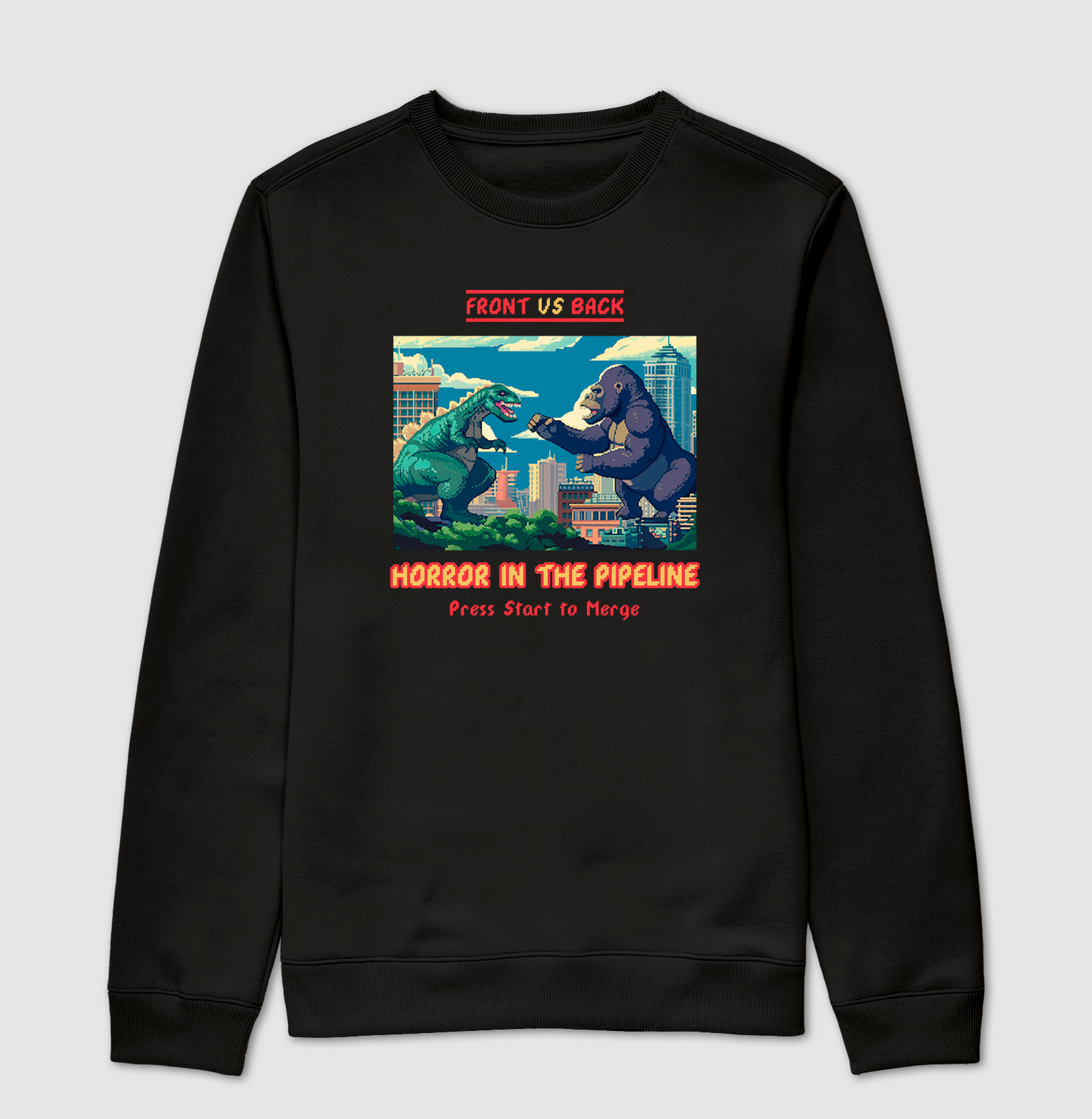 Horror in the Pipeline – Camiseta Front vs Back