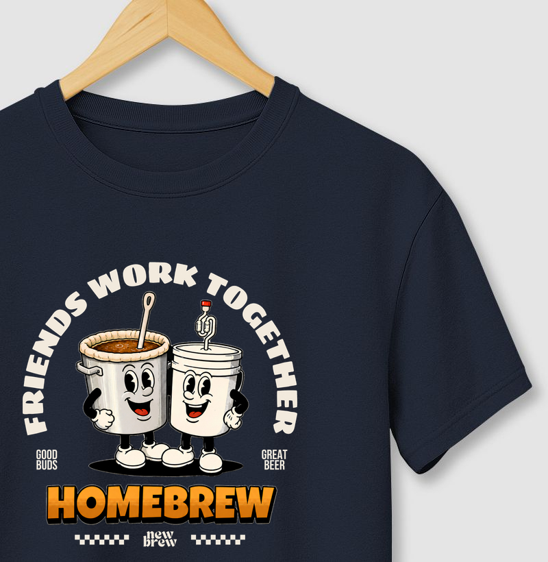 Friends Work Together - New Brew - Camiseta