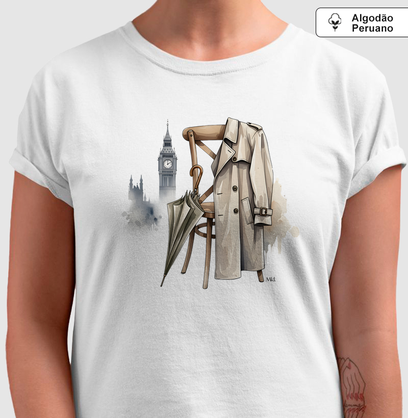 Camiseta Algodão Peruano - Charme Londrino