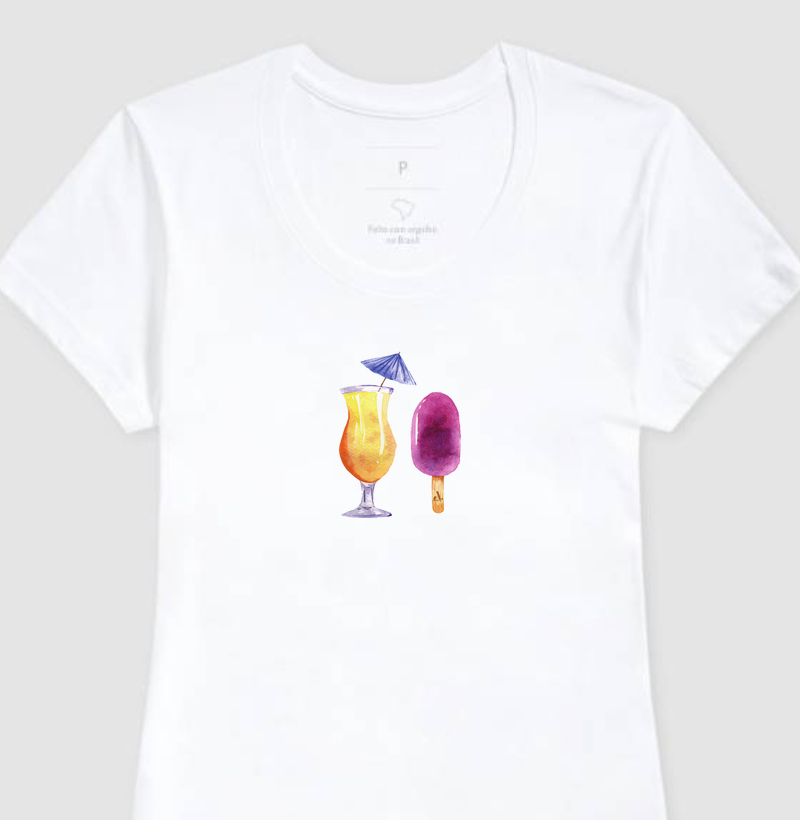 Camiseta Feminina Sex on the Beach e Picolé