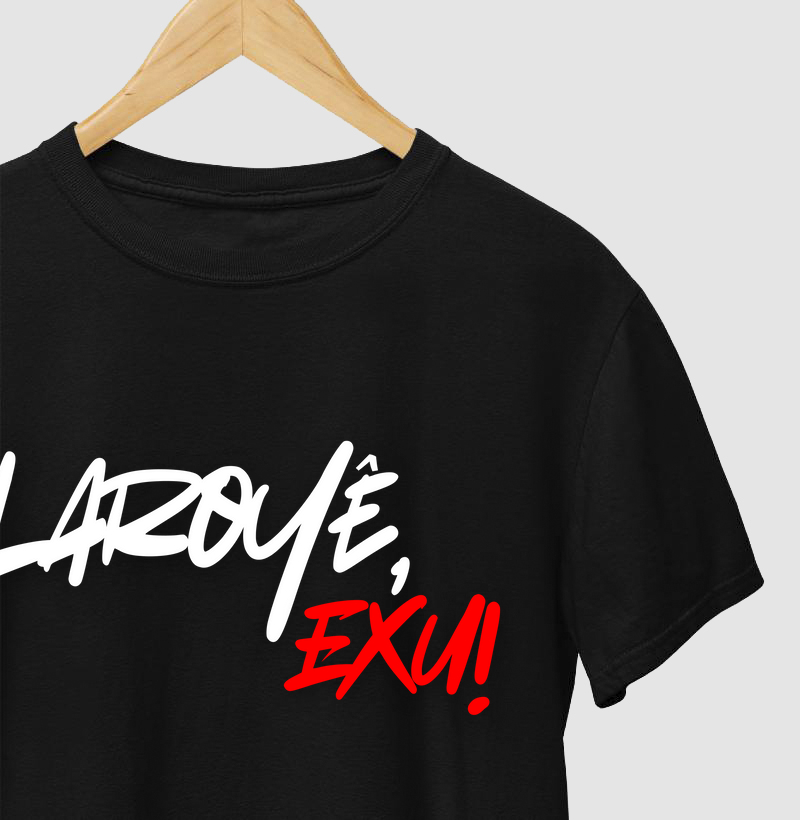 Exu - Saudação - Camiseta Preta