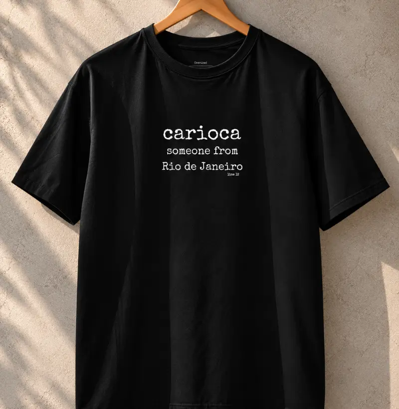 CARIOCA EM BRANCO | PRETO