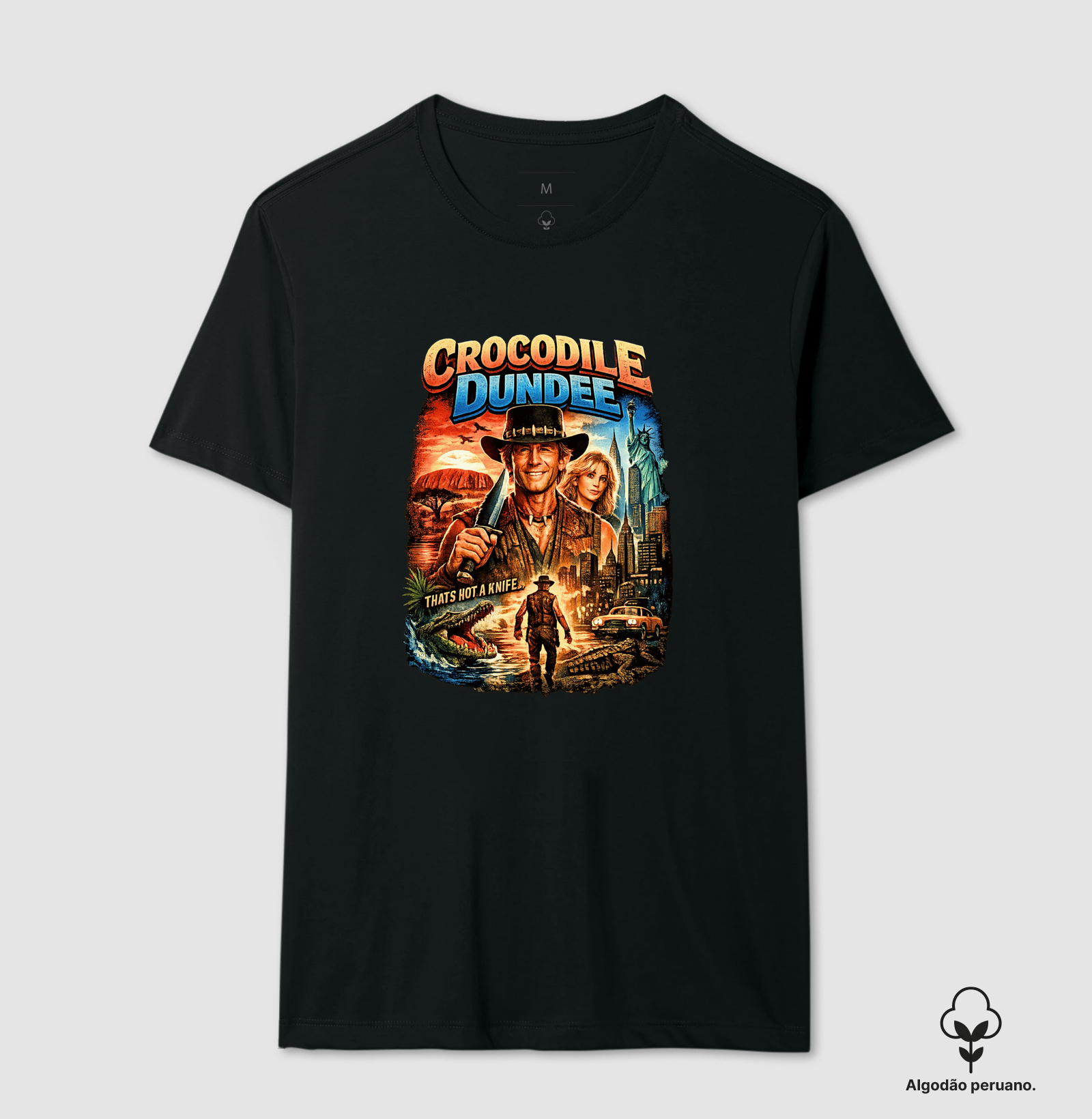 Camiseta Crocodilo Dundee Knife