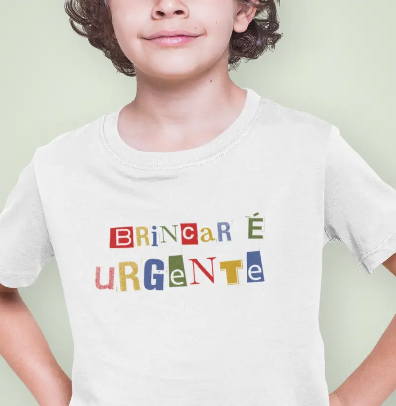 Camiseta Mini | Brincar é urgente 