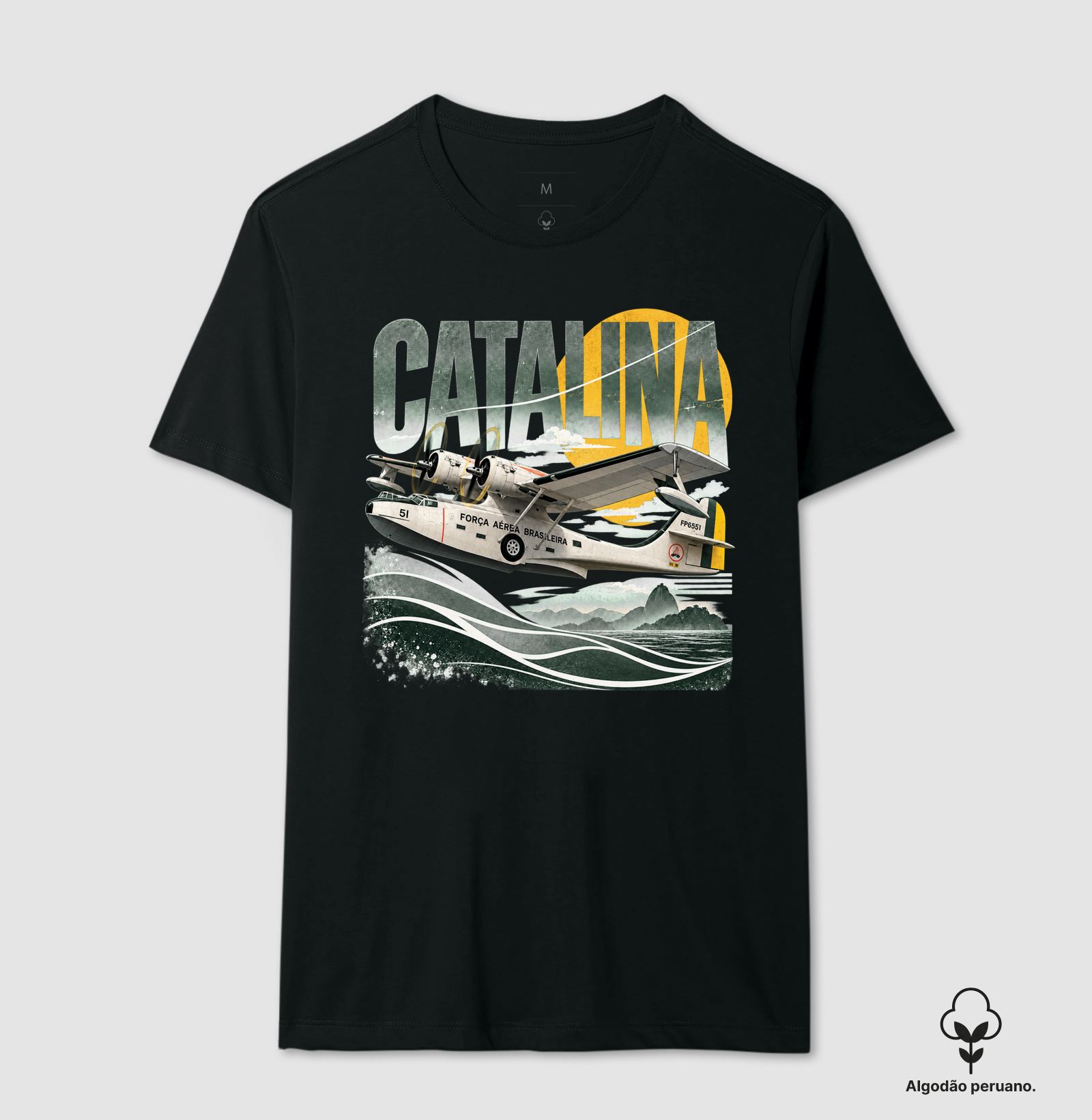 Catalina | Vintage - Camiseta Algodão Peruano