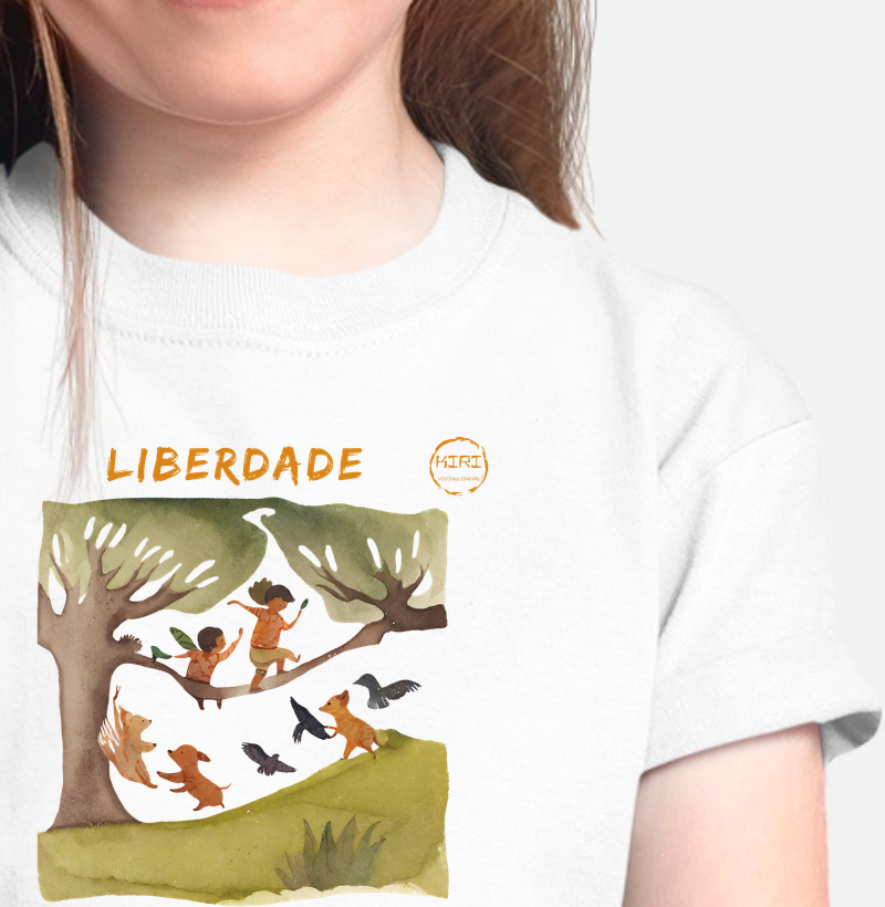 Camiseta Infantil KIRI - Liberdade para Brincar