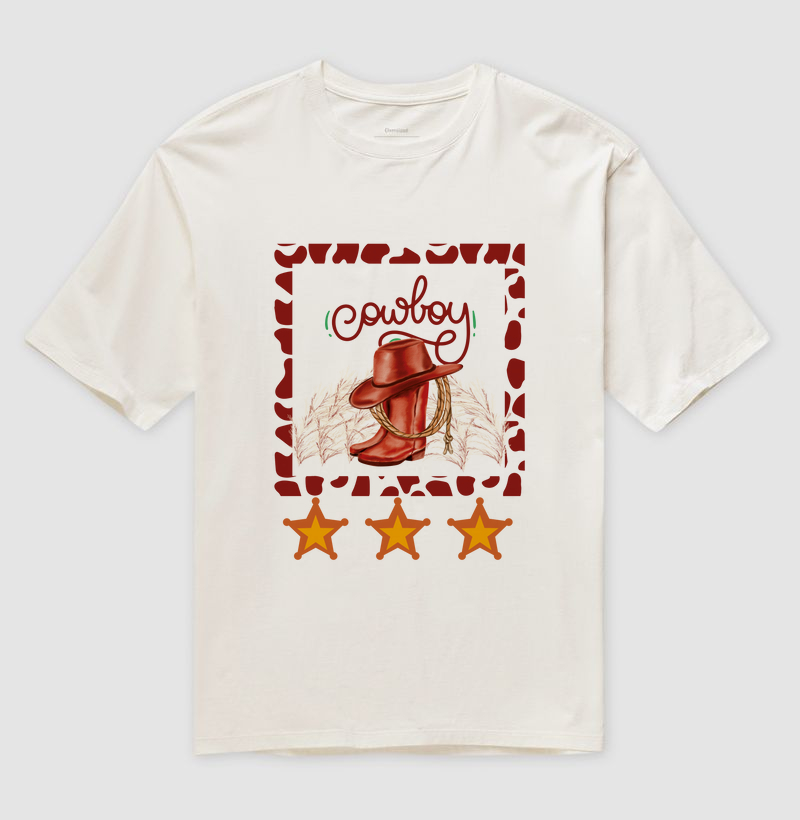 Camiseta Oversized - Cowboy