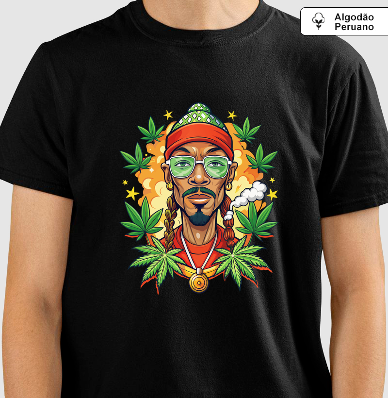 Camiseta Algodão Peruano Hip-Hop Green Vibe