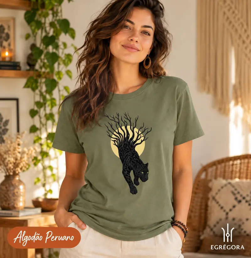 A Travessia Ancestral - Camiseta Algodão Peruano