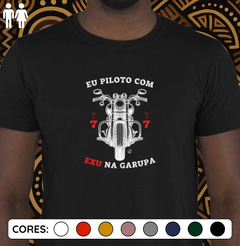 Eu piloto com Exu na garupa