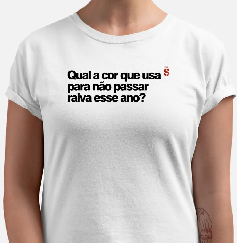 Qual a cor que usa para não passar raiva esse ano