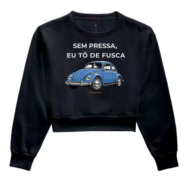 Sem pressa, eu tô de fusca - Azul médio acinzentado
