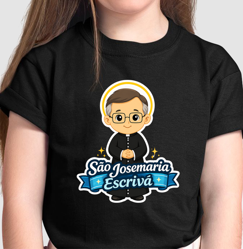 Camiseta Infantil São Josemaria Escrivá