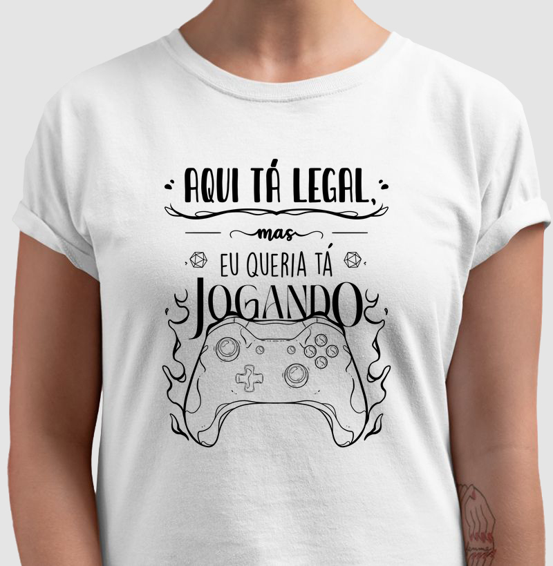 QUERIA TA JOGANDO CAMISETA