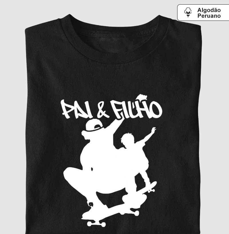 Pai e Filho SK8 - Algodão Peruano Premium