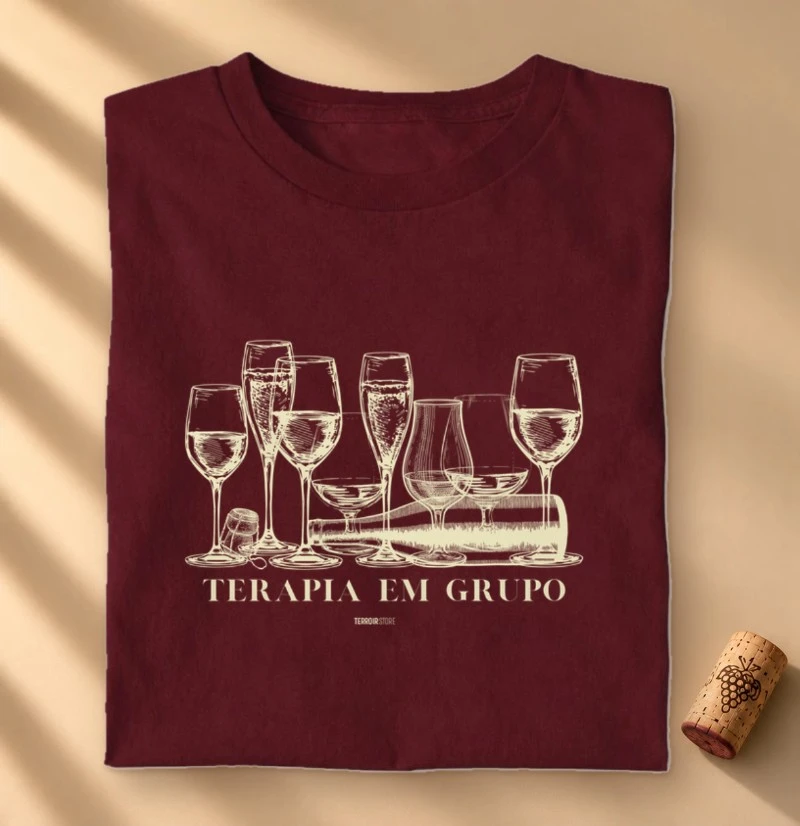 Camiseta Vinho - Terapia em Grupo