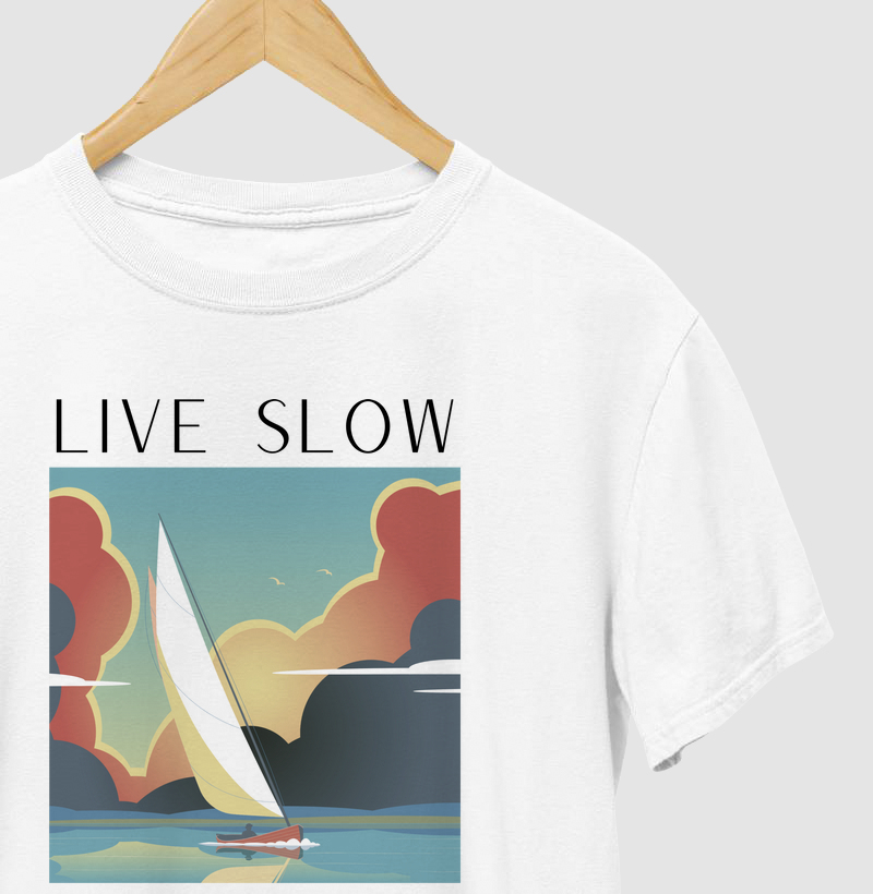 Camiseta Algodão Live Slow