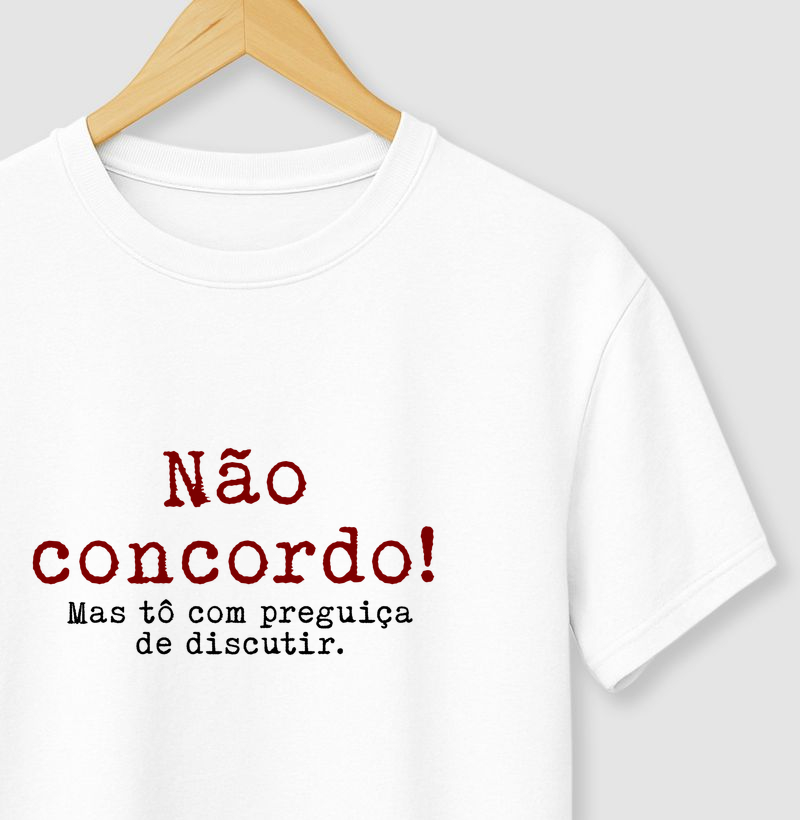 Não concordo