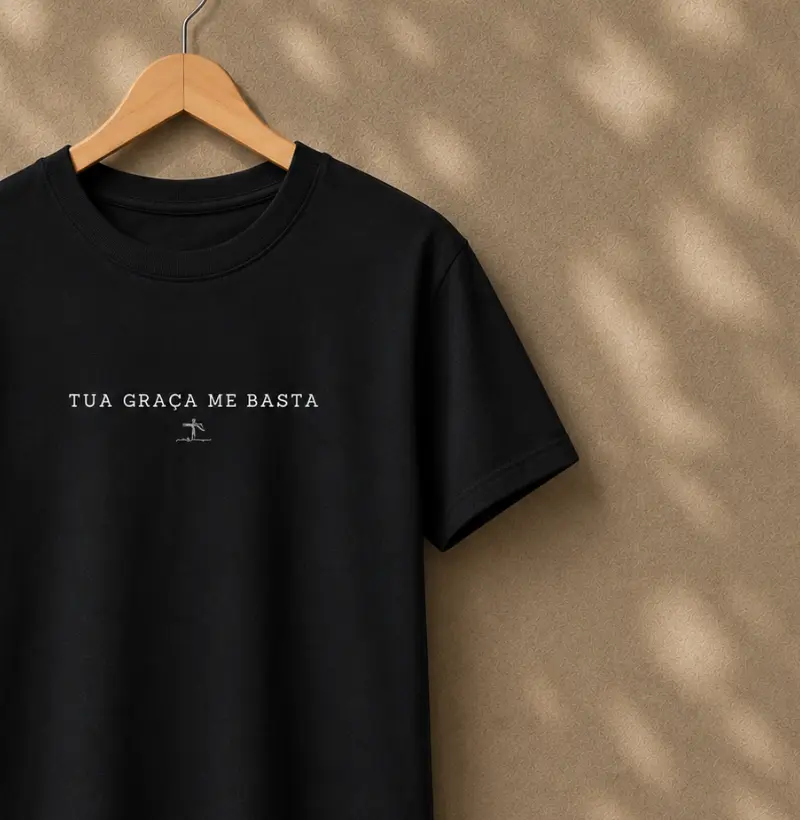 Camiseta Algodão Peruano Tua Graça me Basta