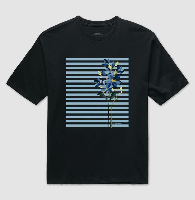 Flores Azuis 03 - Oversized