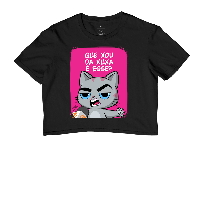 Camiseta Gato Sincero que Xou? - Cropped