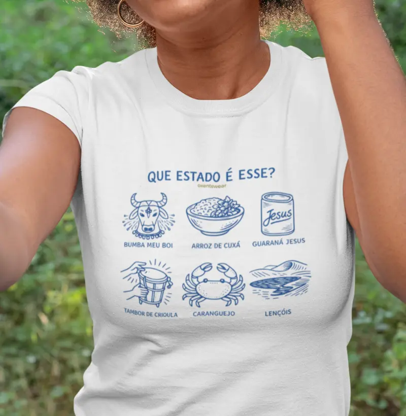 Camiseta "Que estado é esse?" Maranhão | OxenteWear