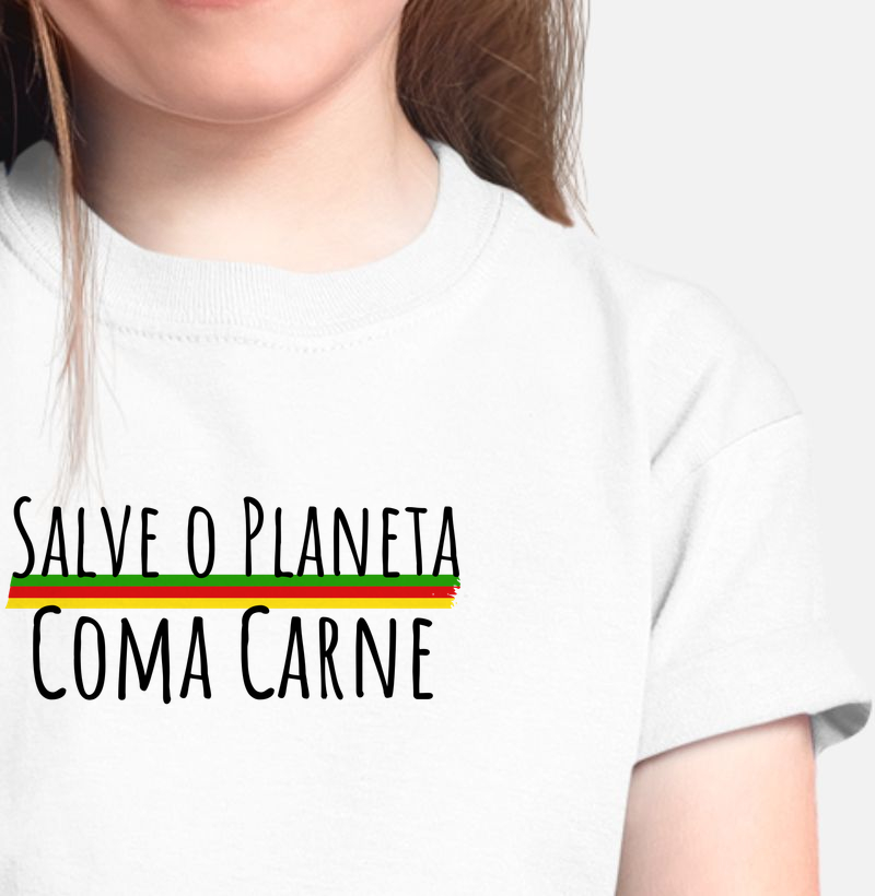 Camiseta Salve o Planeta (infantil)