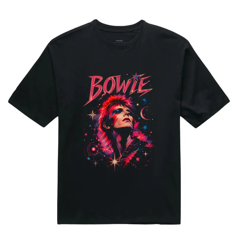 Camiseta Oversized Neon Bowie