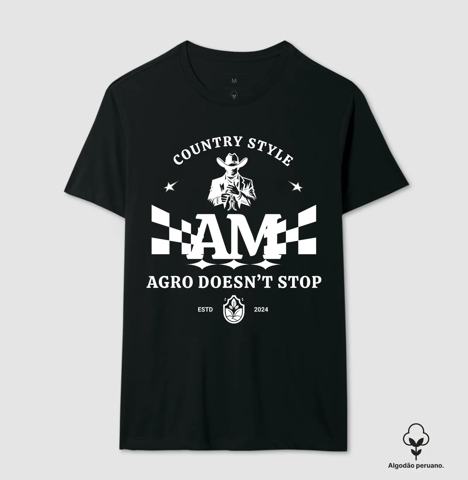 Camiseta Algodão Peruano Agro Mato