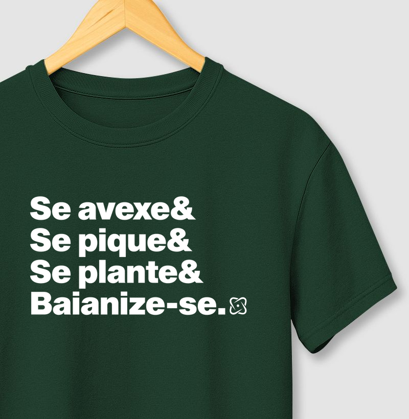 Baianize-se Camiseta Algodão