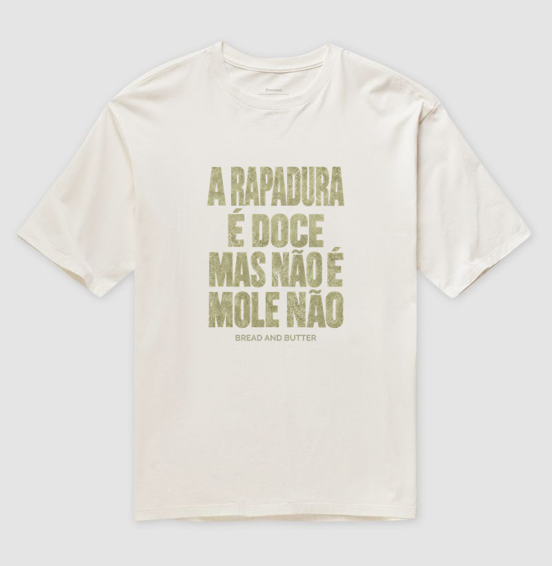 Camiseta Oversized Rapadura