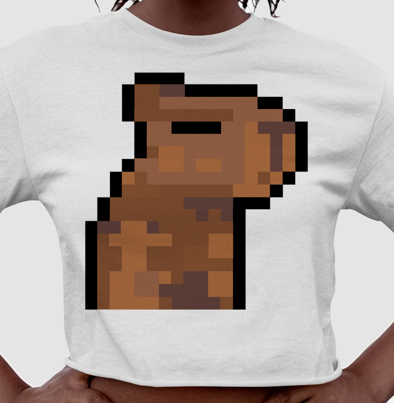 Capivara Pixel – Think Tee