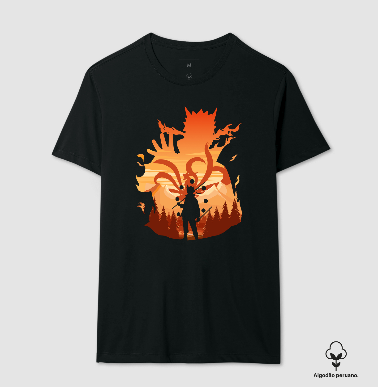 Naruto Sábio dos Seis Caminhos - Camiseta Algodão Peruano