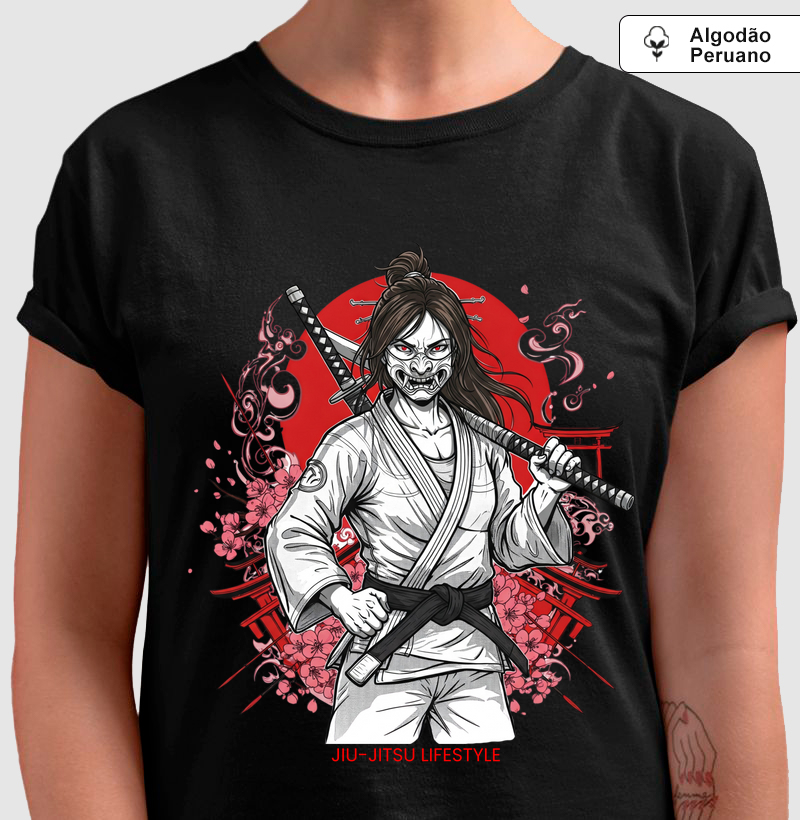 Samurai Girl 5 - Jiu-Jitsu Lifestyle - Algodão Peruano
