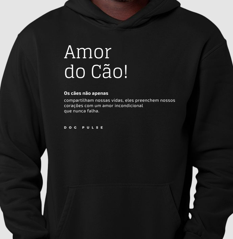 Hoodie Moletom Dog Pulse Pawsitivity Collection – Amor do Cão