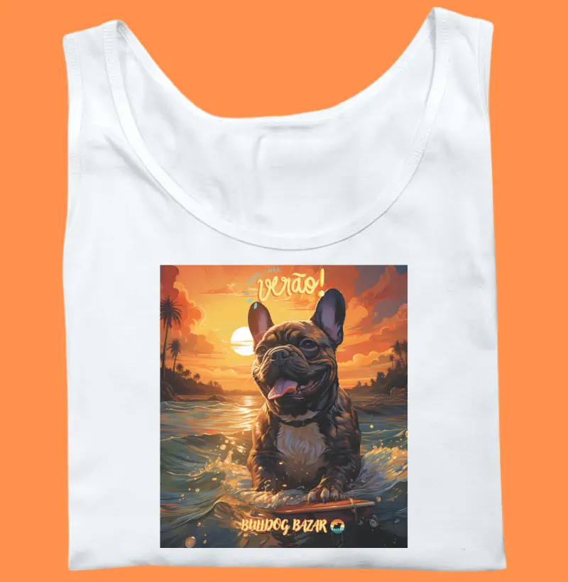 Regata Bulldog Frances "Banho de Mar"