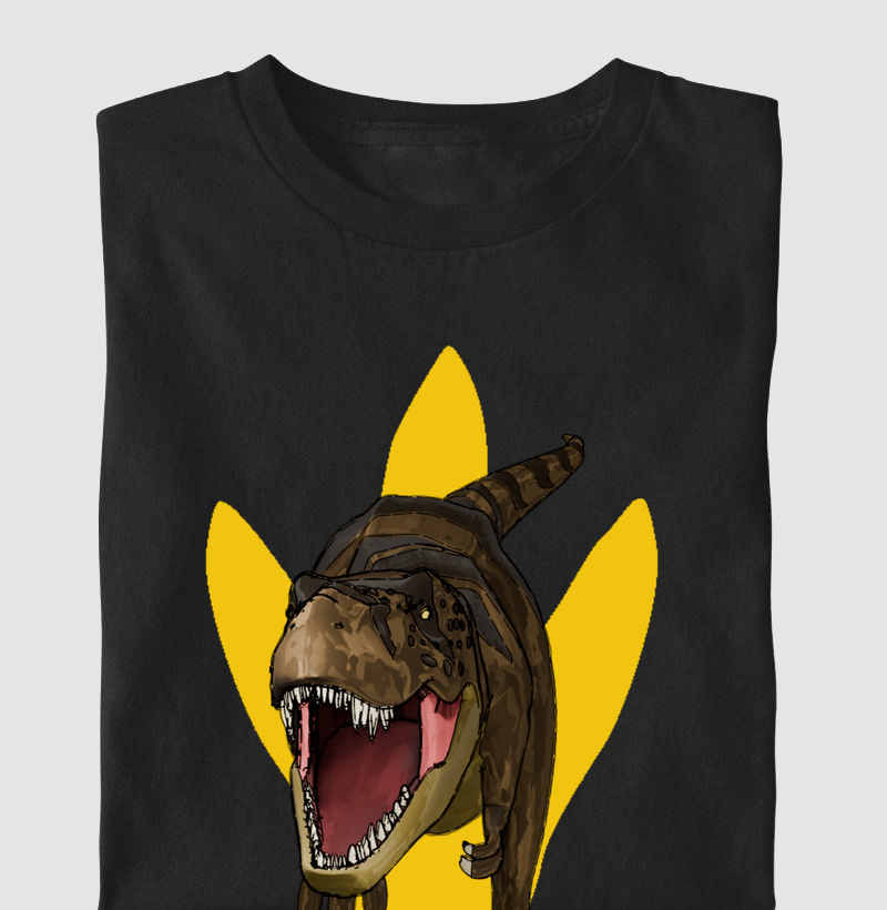Camiseta Dinossauro T-rex Algodão Premium Dinoloco