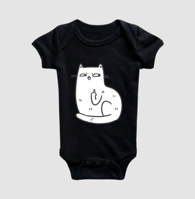 Middle Finger Cat - Body Infantil