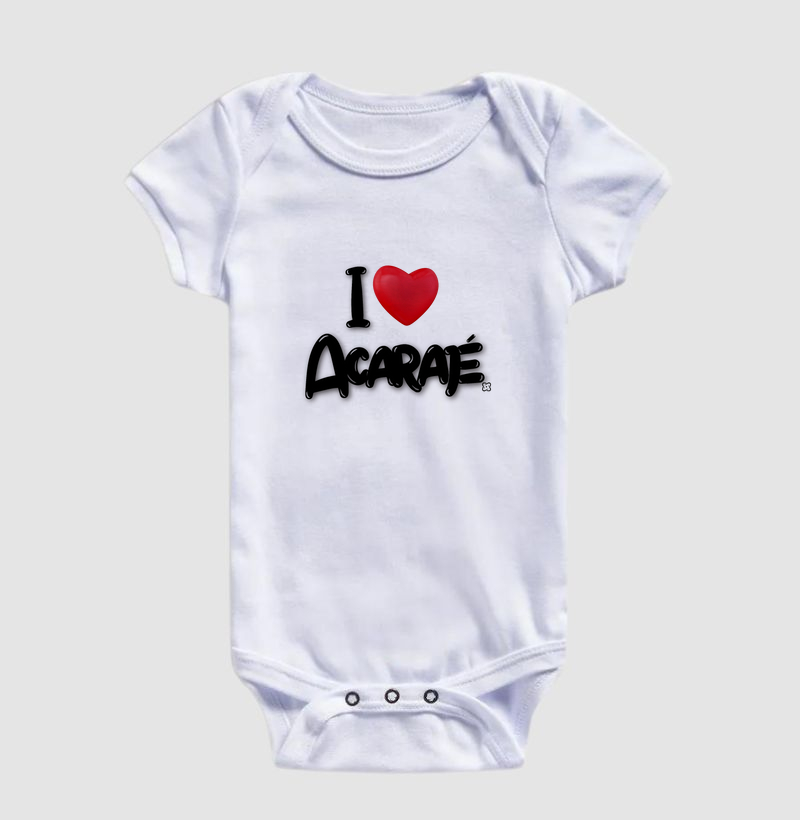 I love Acarajé Body Infantil
