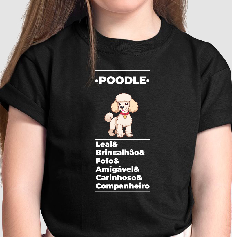 Camiseta Infantil (Unissex) Poodle - Estampa Pet
