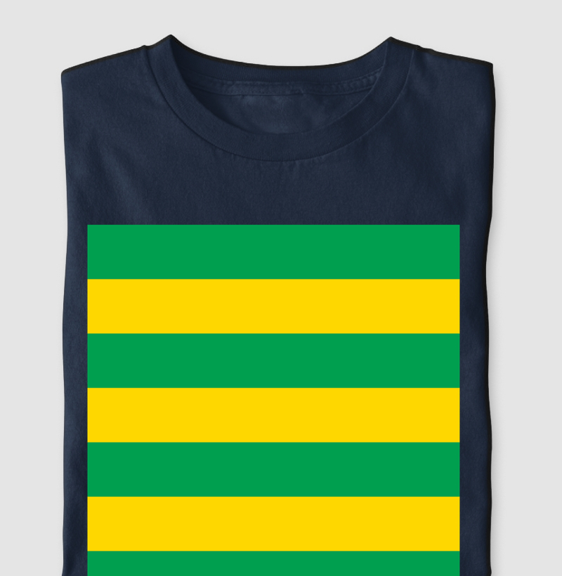 Listras Verticais - Verde e Amarela