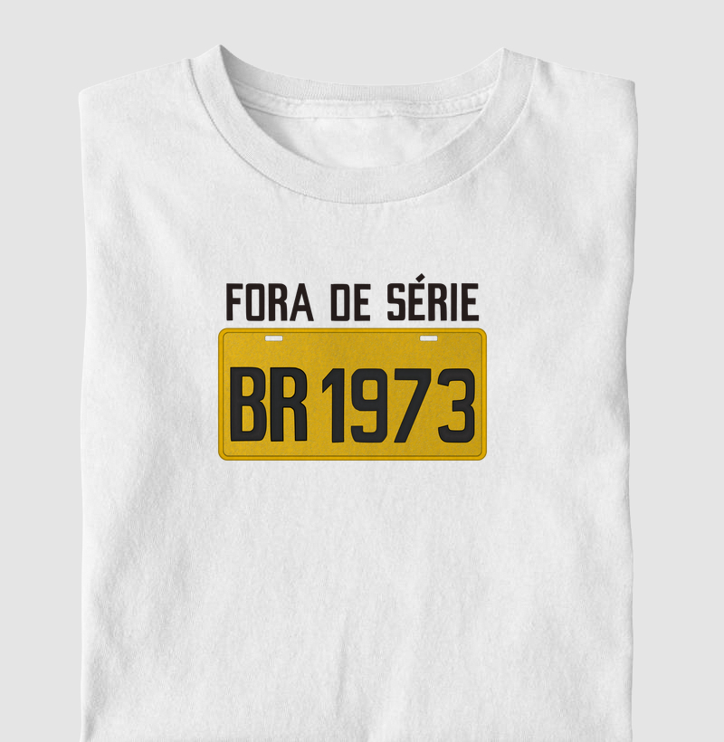 Placa Amarela Grande - Fora de Série 1973