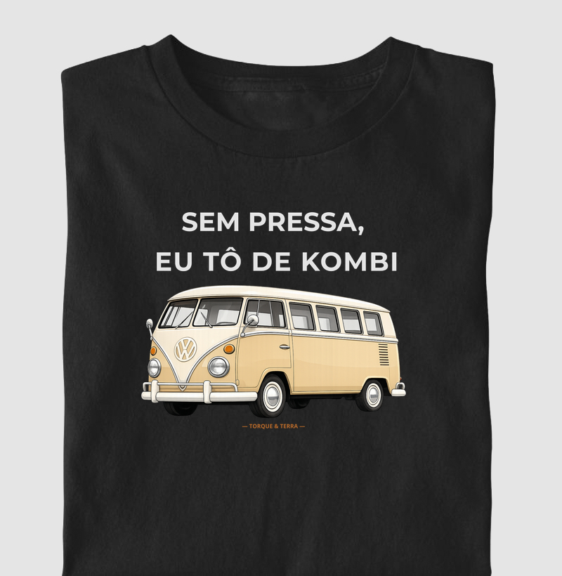 Sem pressa, eu tô de Kombi - bege