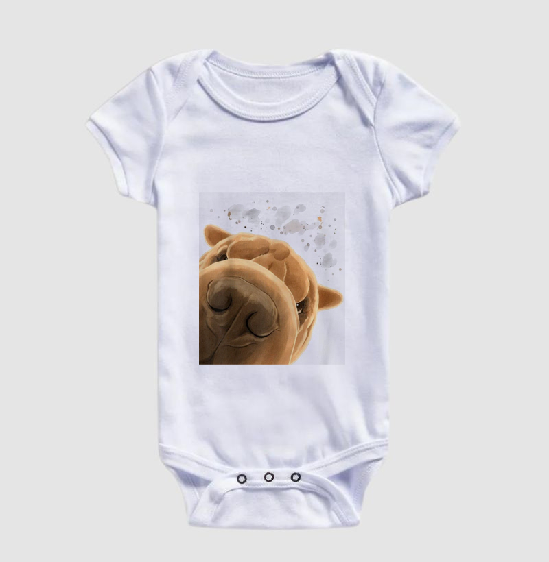 Sharpei Encarando - Body Infantil