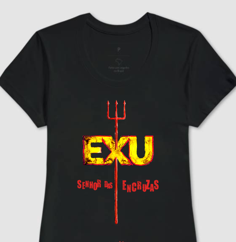 camiseta EXU senhor das encruzas feminina
