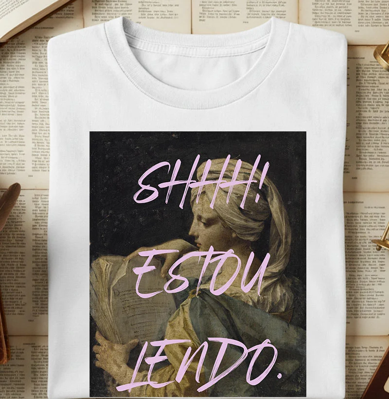 Shhh estou lendo - Camiseta