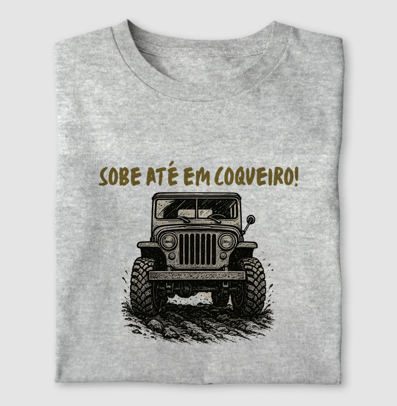 Sobe até em coqueiro