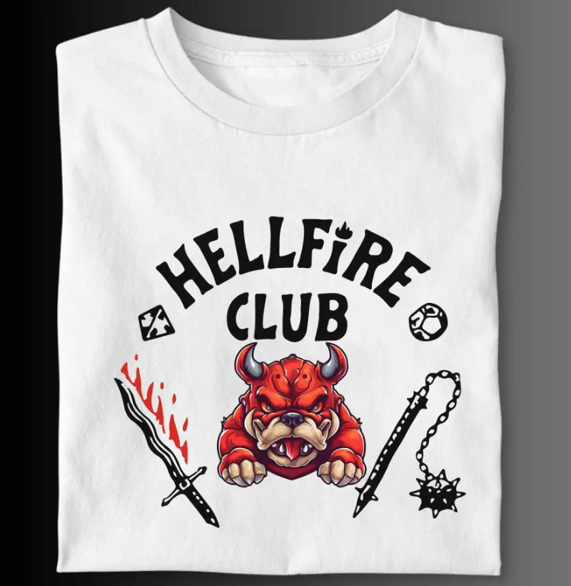Camiseta Bulldog Ingles "Hellfire Club"